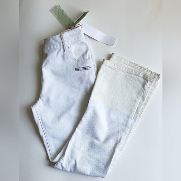 Off-White c/o Virgil Abloh | Contrast Hem Mid-rise Jeans - Picture 4 of 16